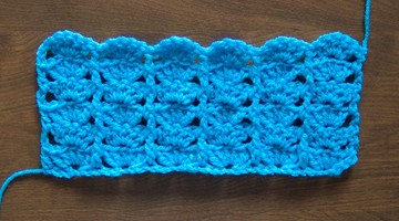 Stacked shell stitch