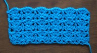 Stacked shell stitch for crochet