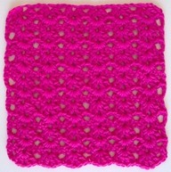 Double V Stitch Dishcloth